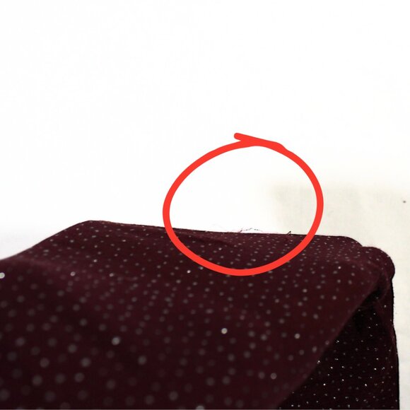 Vintage Xhilaration Burgundy Tights S/M – Silver Metallic Flecks, NWOT w/ Flaws - Picture 9 of 9